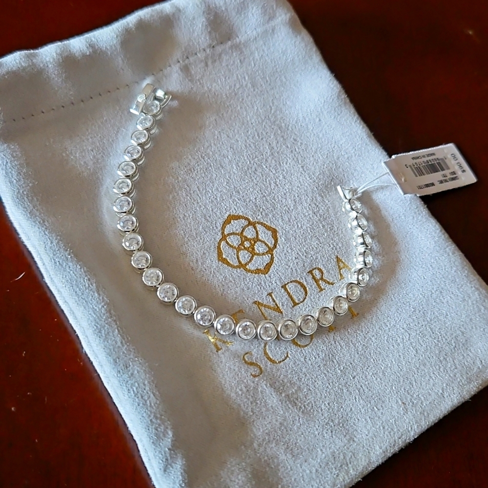 Kendra Scott Carmen Tennis Bracelet in White Crystal